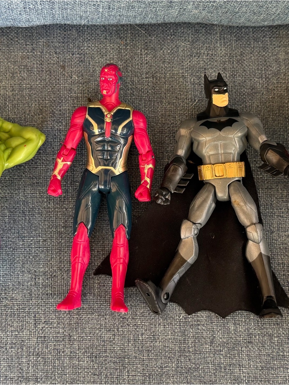 Marvel and DC Comics Red & Navy Vision Action Figure - Kids Toys set of 5